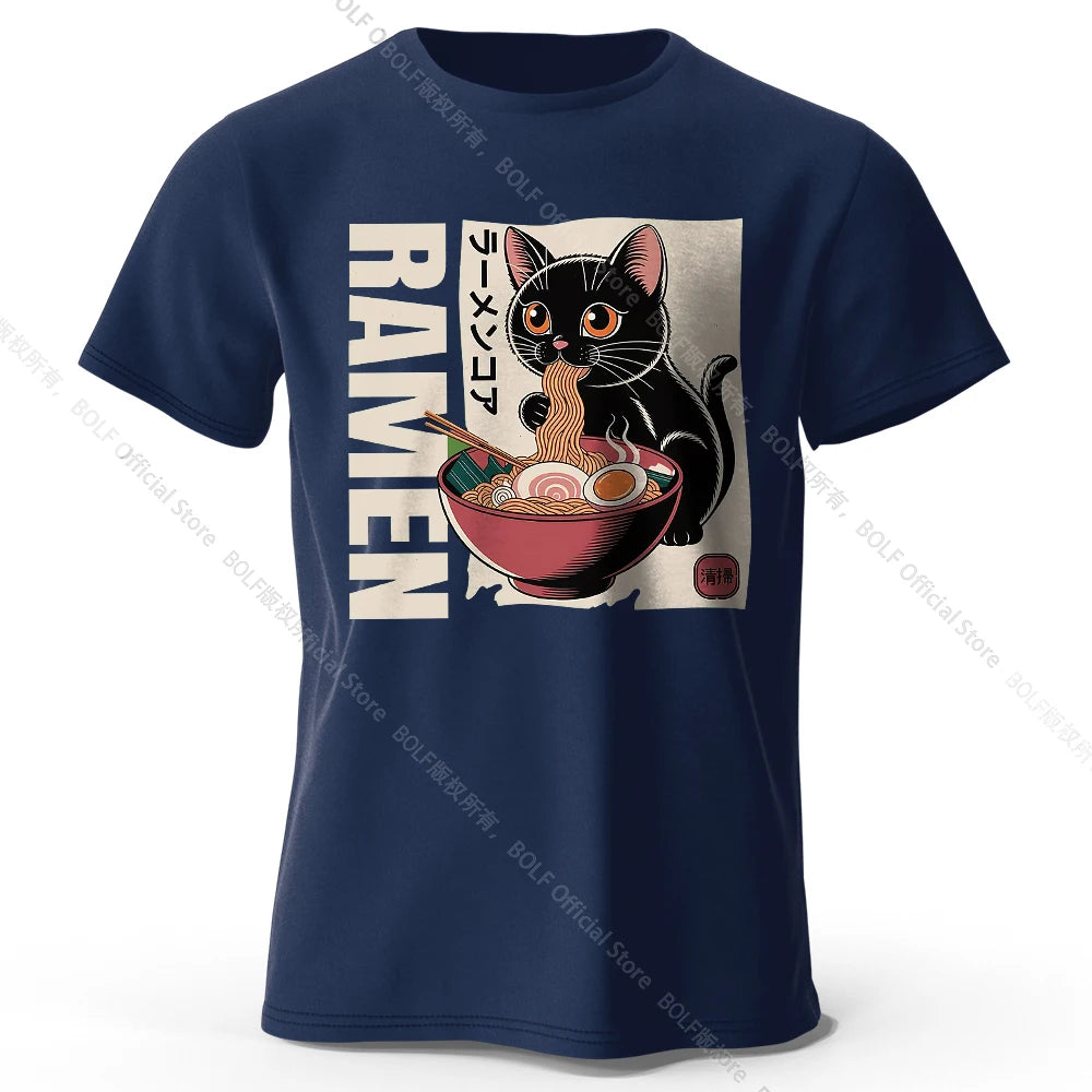 Ramen Print – Oversized Unisex Cotton T-Shirt