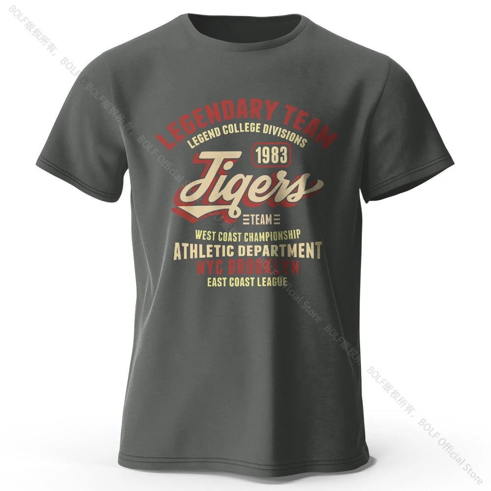 Minimalist Tiger Silhouette Oversized Cotton T-Shirt