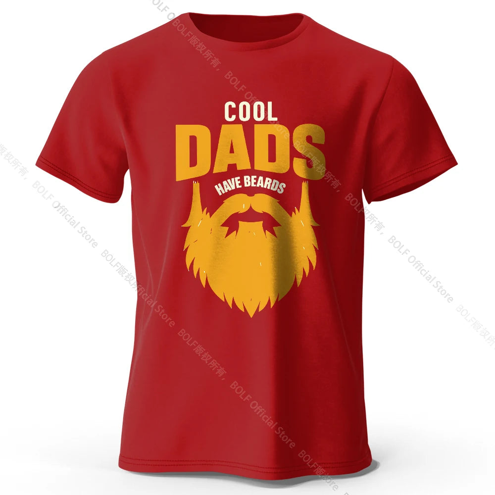 Cool Dad With Beards – Oversized Unisex Cotton T-Shirt