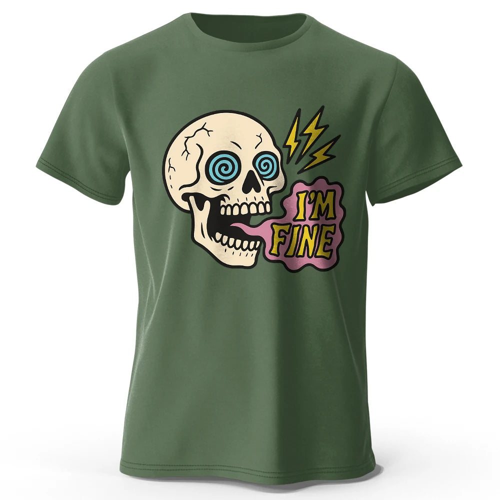 I Am Fine Cotton T-Shirt
