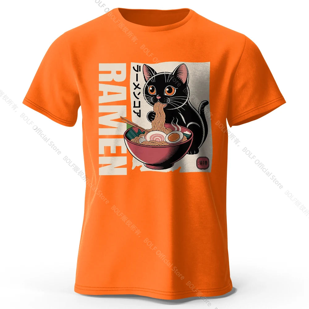 Ramen Print – Oversized Unisex Cotton T-Shirt