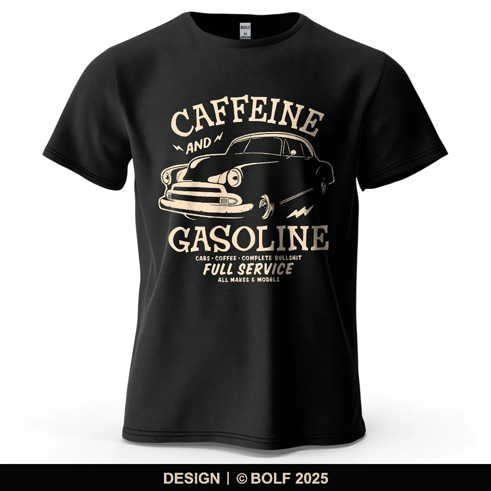 Caffeine & Car Oversized Vintage Graphic T-Shirt