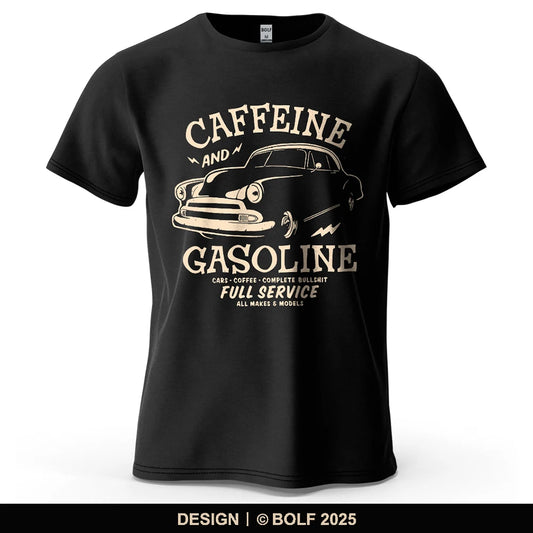 Caffeine & Car Oversized Vintage Graphic T-Shirt
