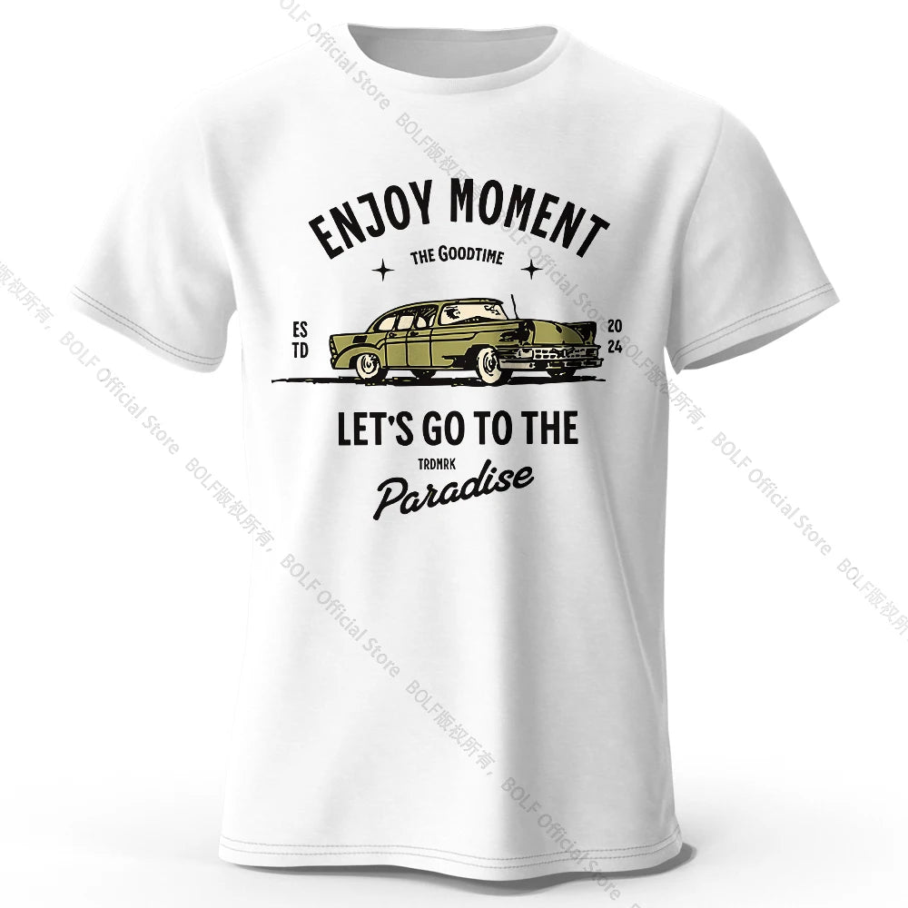 Enjoy Moment – Oversized Unisex Cotton T-Shirt