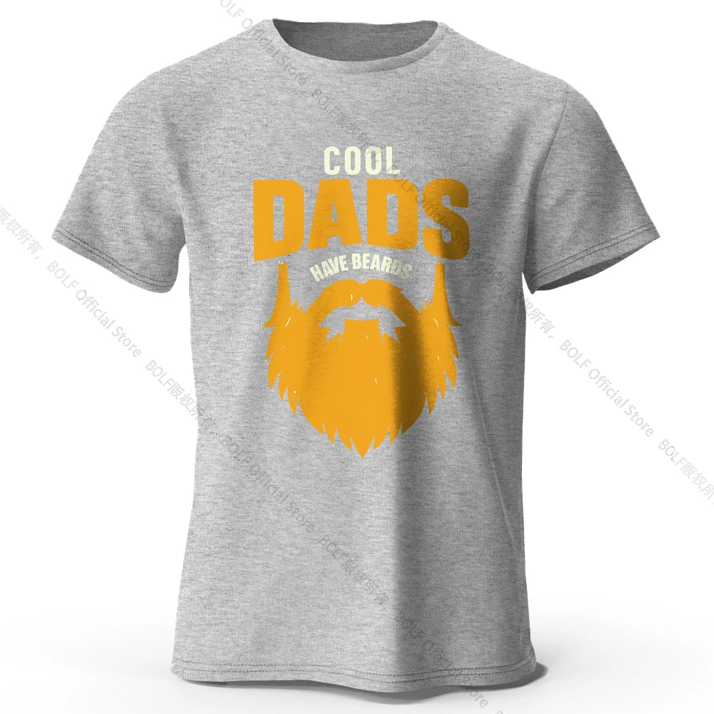 Cool Dad With Beards – Oversized Unisex Cotton T-Shirt