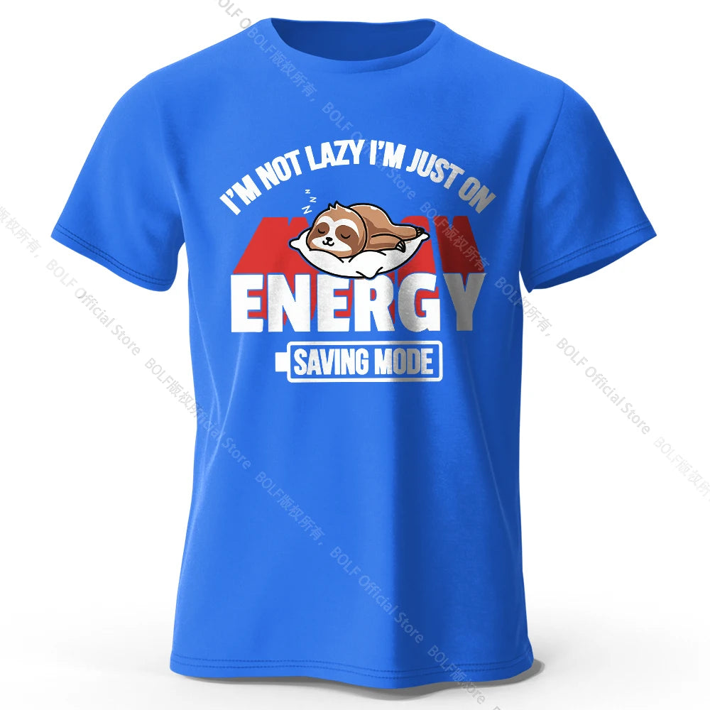 Saving Mode – Oversized Unisex Cotton T-Shirt