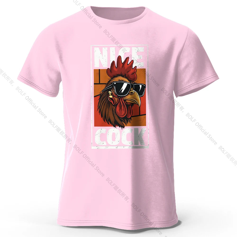 Nice Rooster – Oversized Unisex Cotton T-Shirt