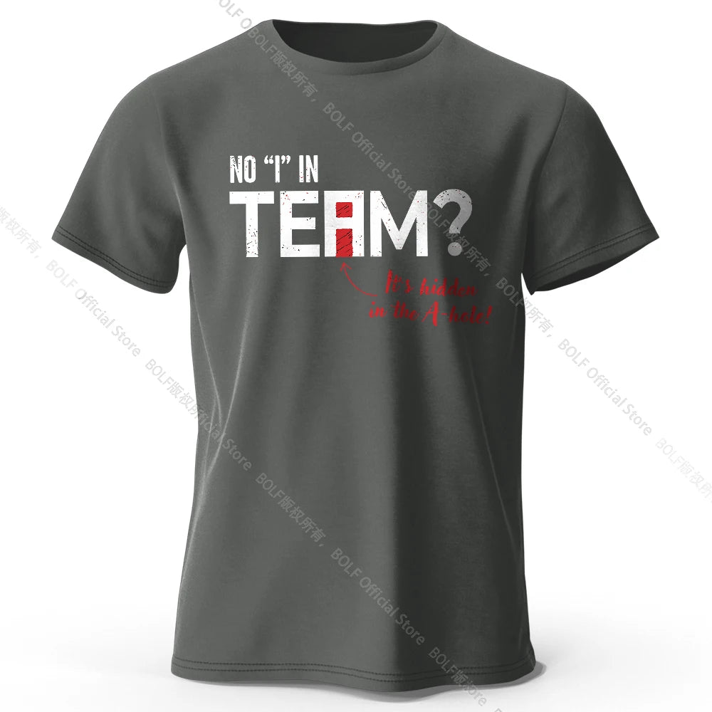 No I in Team – Oversized Unisex Cotton T-Shirt