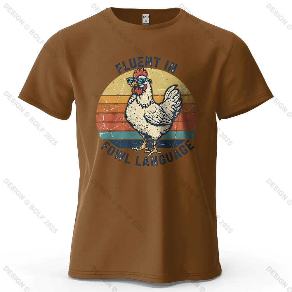 Cool Chicken Oversized Funny Graphic T-Shirt