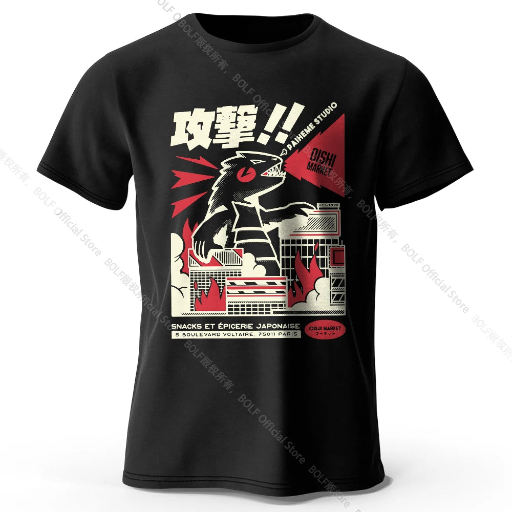 Urban Anime Dinosaur – Unisex Graphic T-Shirt
