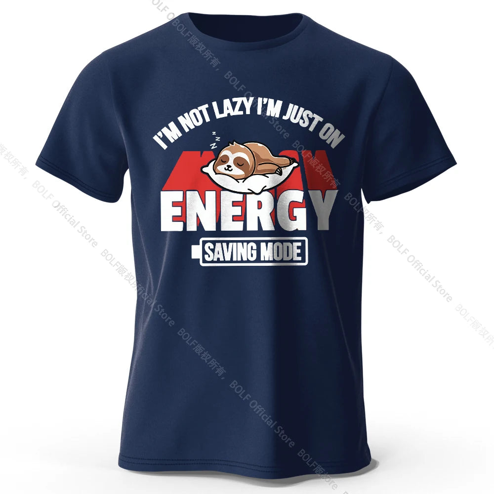 Saving Mode – Oversized Unisex Cotton T-Shirt