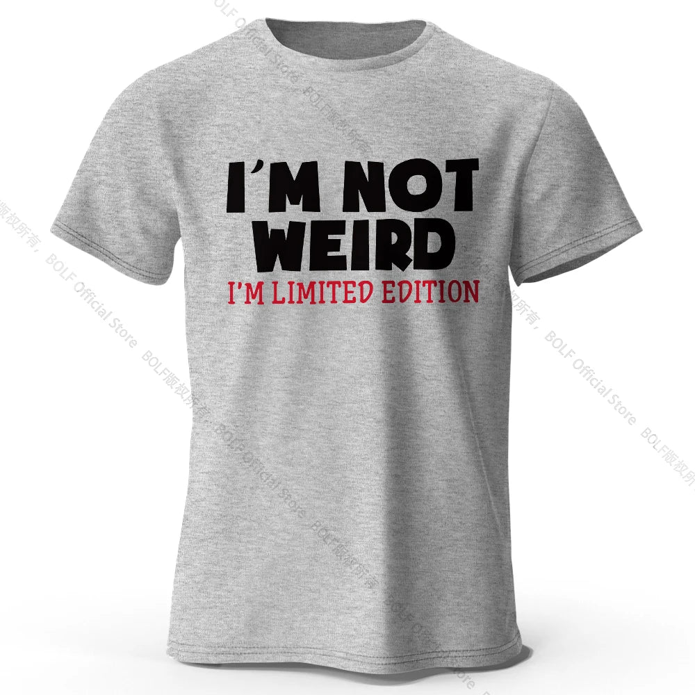 I Am Not Weird – Oversized Unisex Cotton T-Shirt
