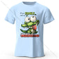 Cartoon Alligator Print 100% Cotton T-Shirt