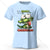Cartoon Alligator Print 100% Cotton T-Shirt