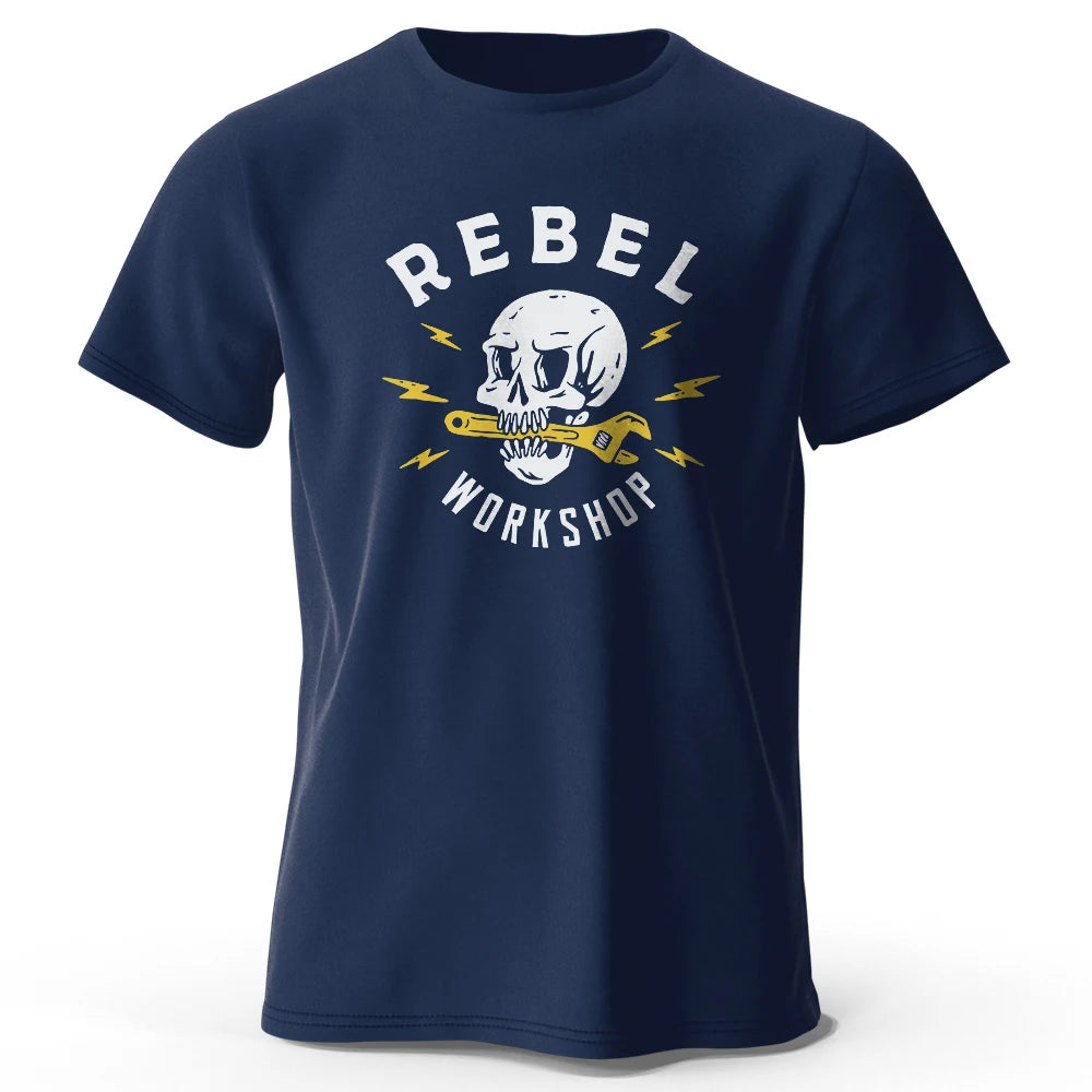 Rebel Workshop Print, Men's Novel Graphic Design T-shirt
