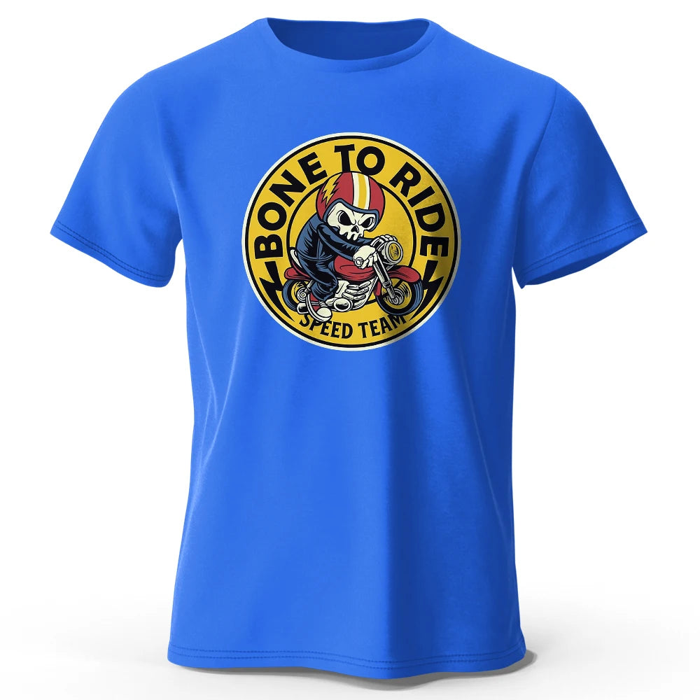 Bone To Ride Print, Men's Novel Graphic Design T-shirt