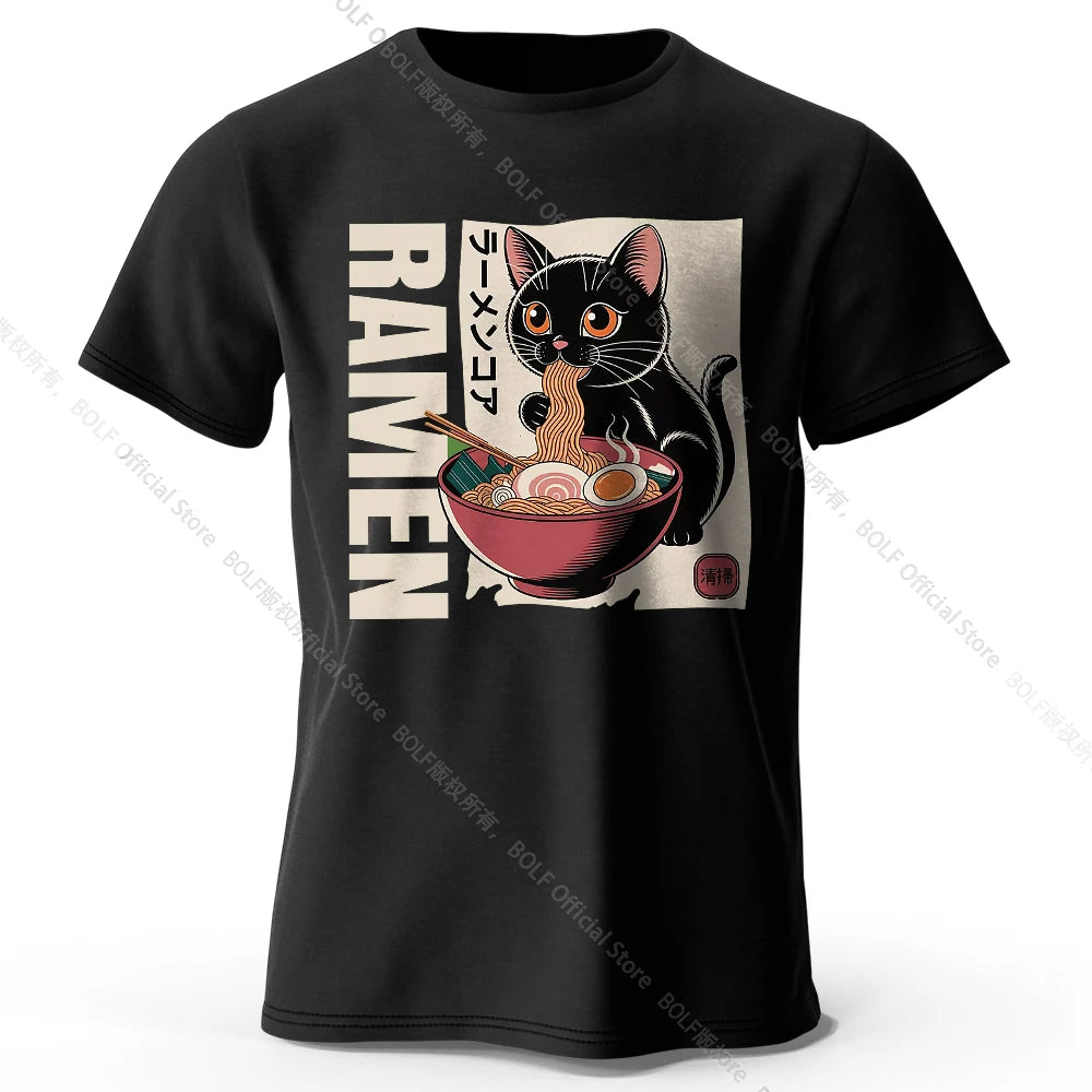 Ramen Print – Oversized Unisex Cotton T-Shirt