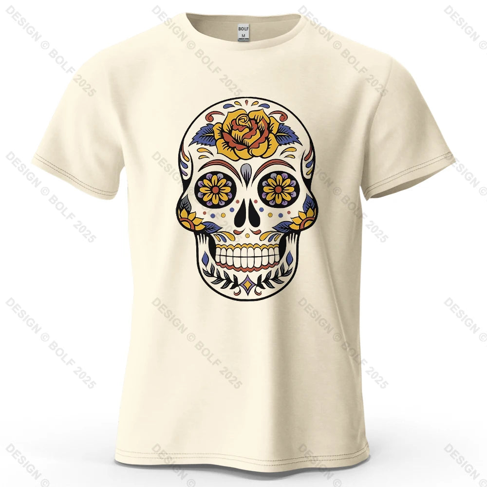 Mexican Sugar Skull Oversized Graphic T-Shirt