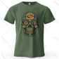 Mexican Sugar Skull Oversized Graphic T-Shirt
