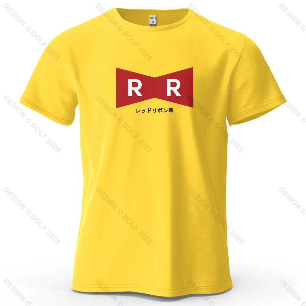 Red Ribbon Army – Oversized Unisex Cotton T-Shirt