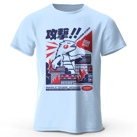 Urban Anime Dinosaur – Unisex Graphic T-Shirt