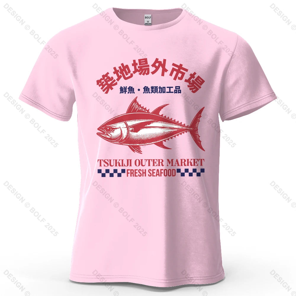 Tsukiji Outer Market – Oversized Unisex Cotton T-Shirt
