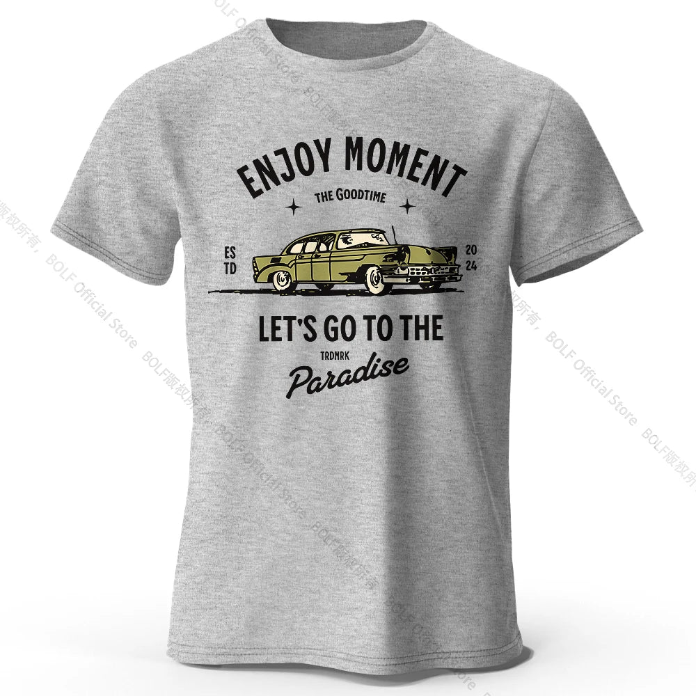 Enjoy Moment – Oversized Unisex Cotton T-Shirt