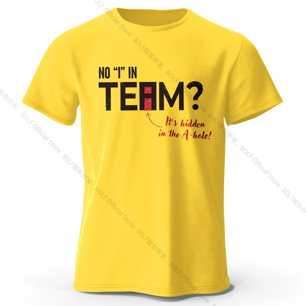 No I in Team – Oversized Unisex Cotton T-Shirt