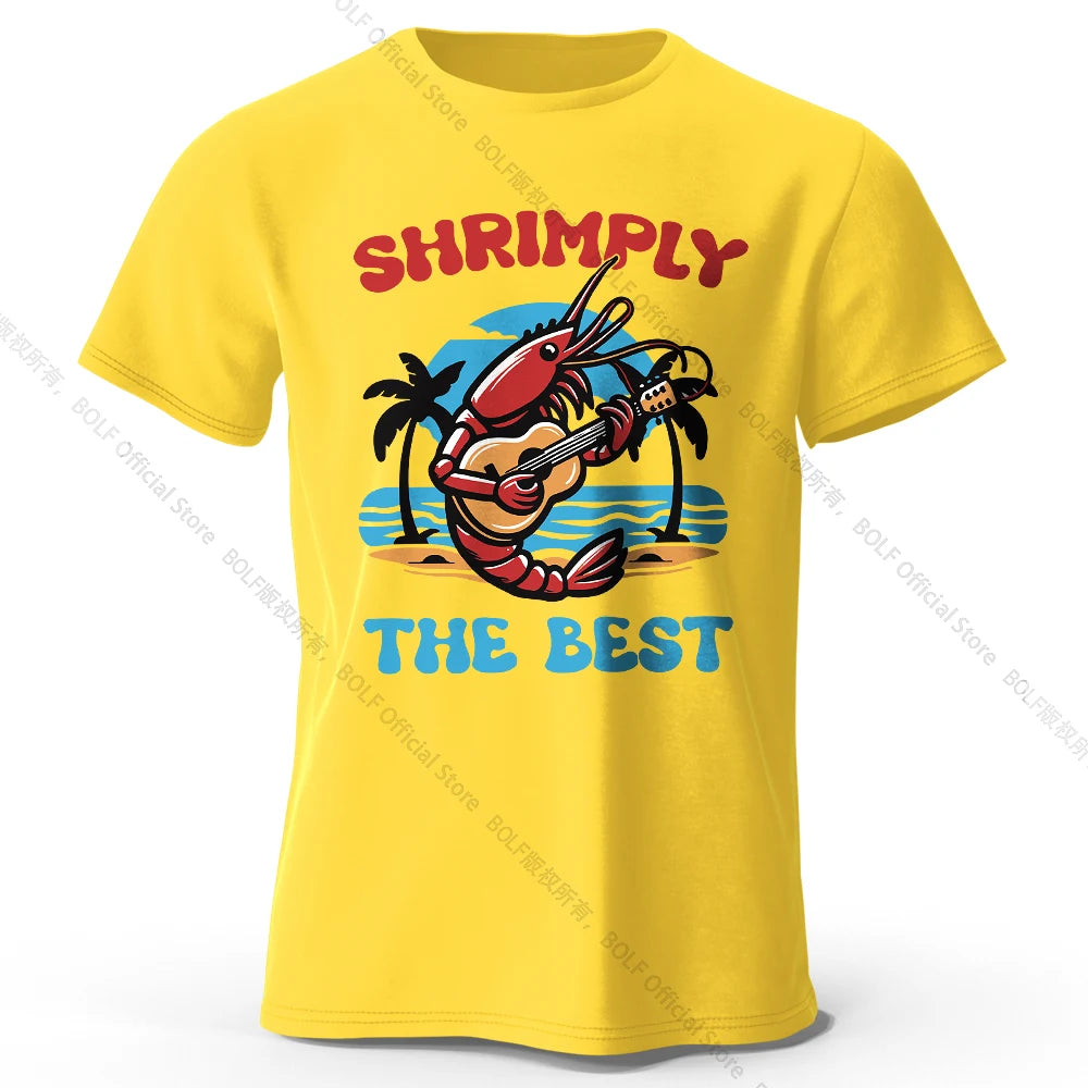 Shrimply The Best – Oversized Unisex Cotton T-Shirt