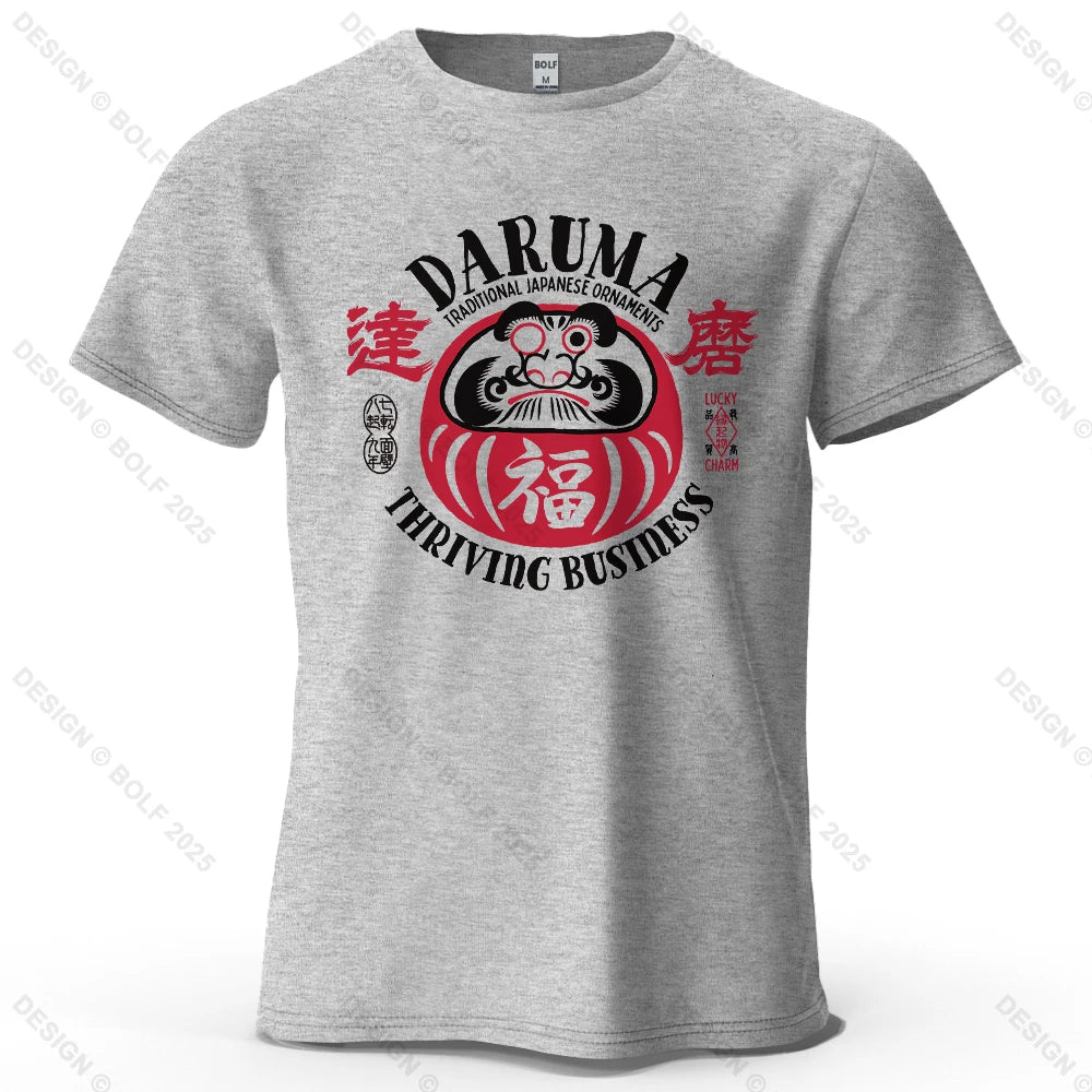 Daruma Traditional Decor Oversized Graphic T-Shirt