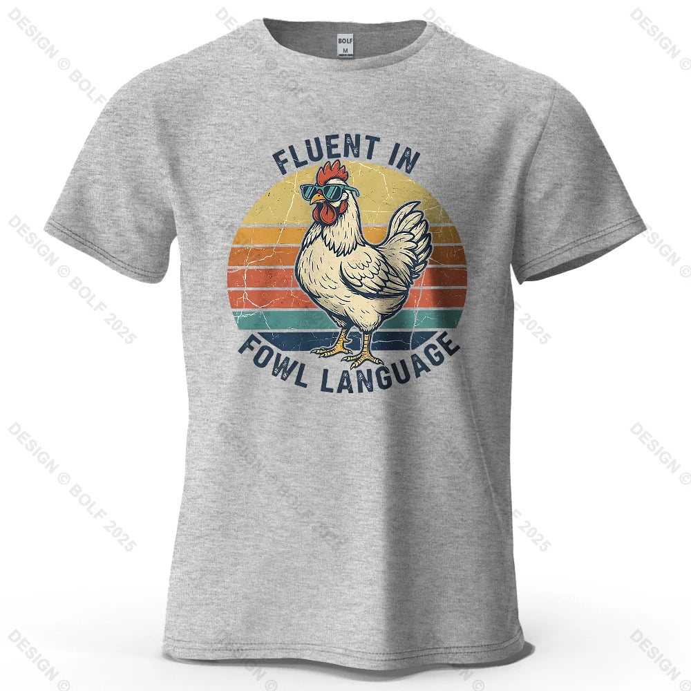 Cool Chicken Oversized Funny Graphic T-Shirt