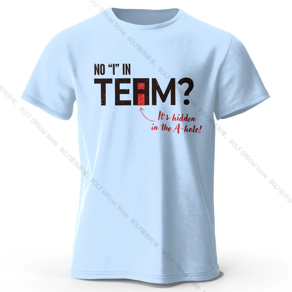 No I in Team – Oversized Unisex Cotton T-Shirt