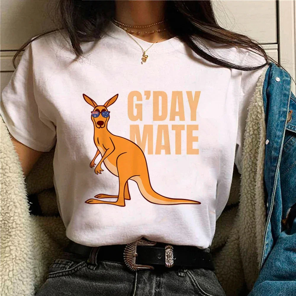 Australia Day Women's Designer Streetwear T-Shirt - High-Stretch Polyester