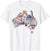 Australia Day Map T-Shirt - Kangaroo Koala Boomerang