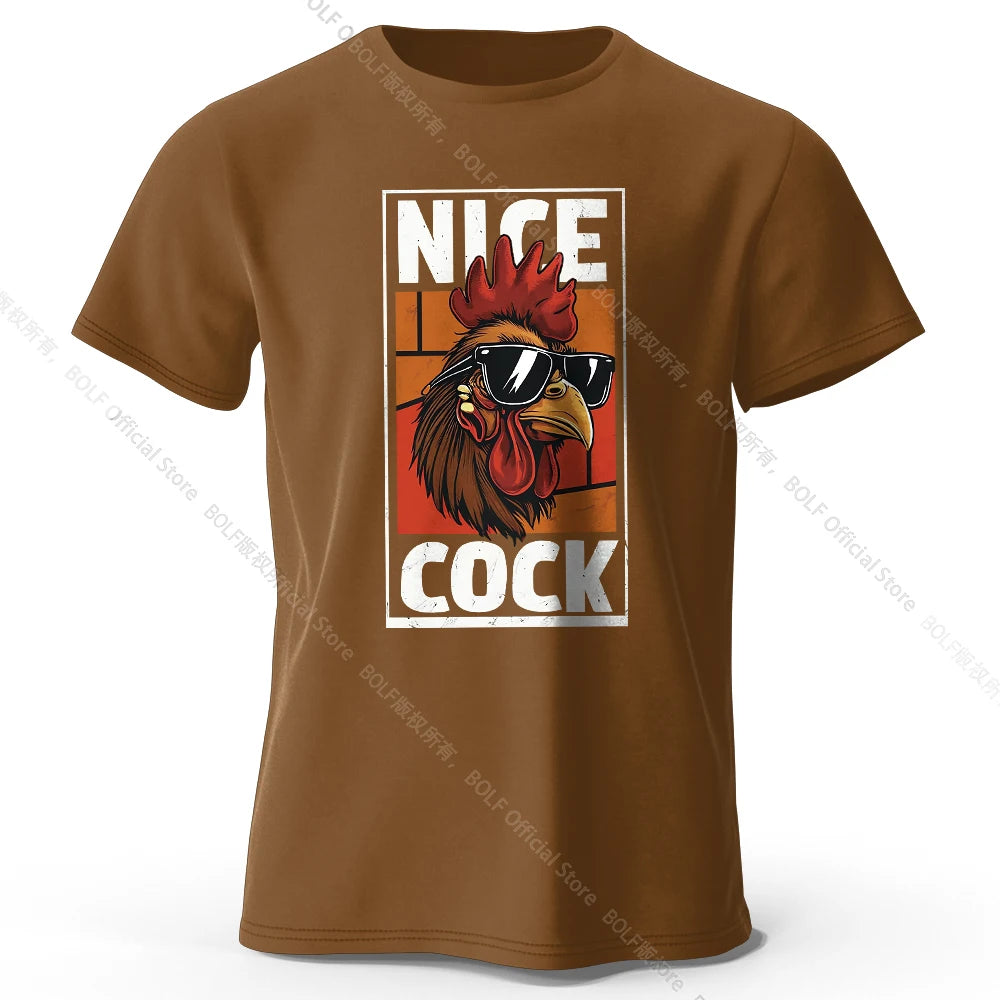 Nice Rooster – Oversized Unisex Cotton T-Shirt