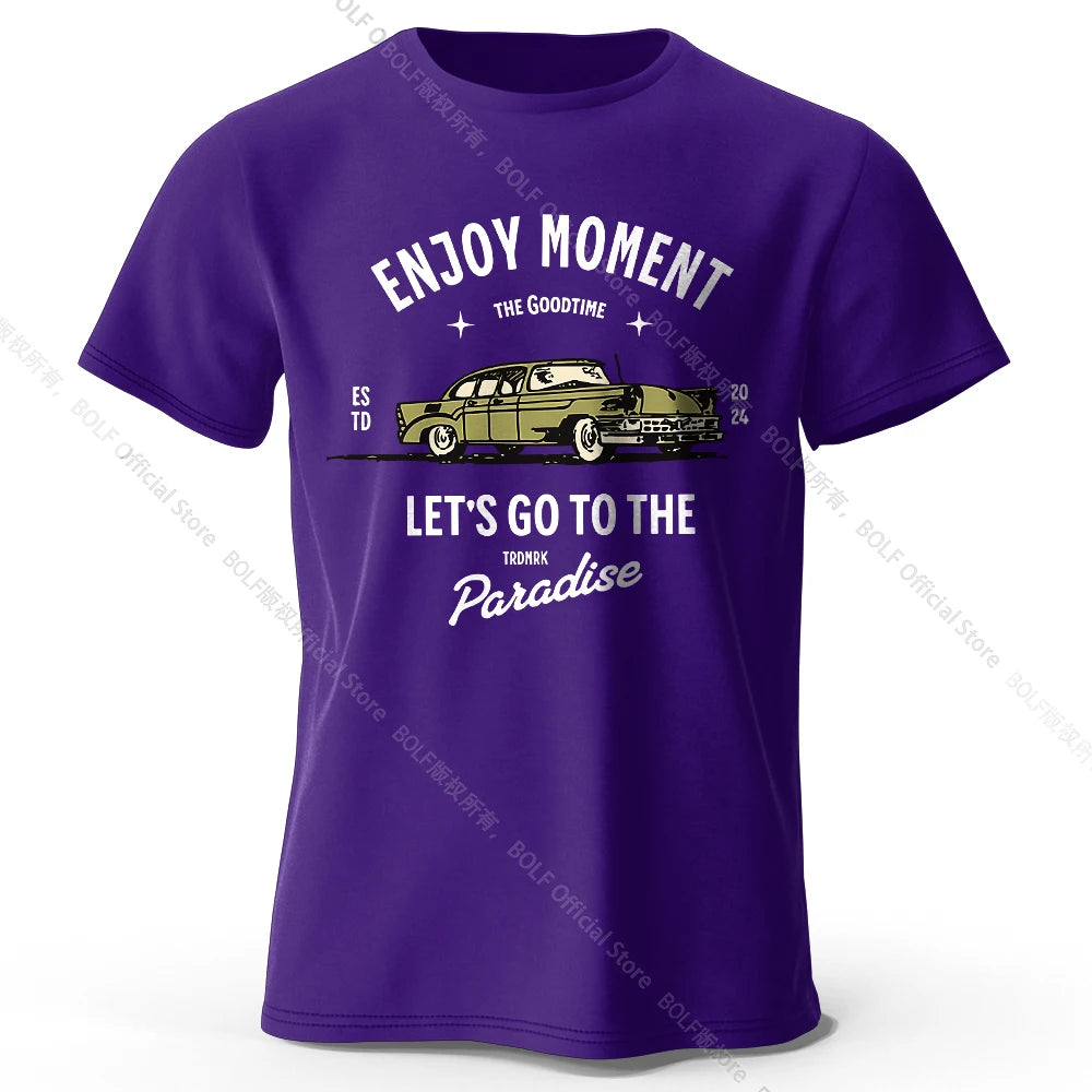 Enjoy Moment – Oversized Unisex Cotton T-Shirt