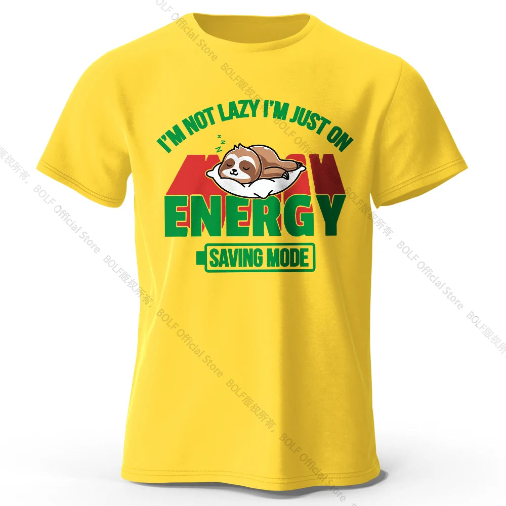 Saving Mode – Oversized Unisex Cotton T-Shirt