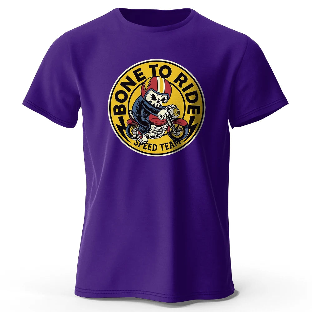 Bone To Ride Print, Men's Novel Graphic Design T-shirt