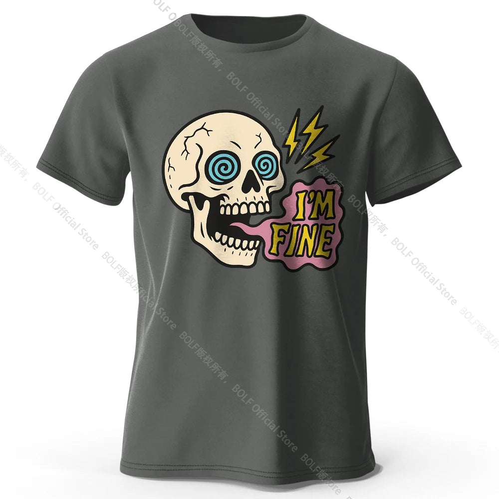 I Am Fine Cotton T-Shirt