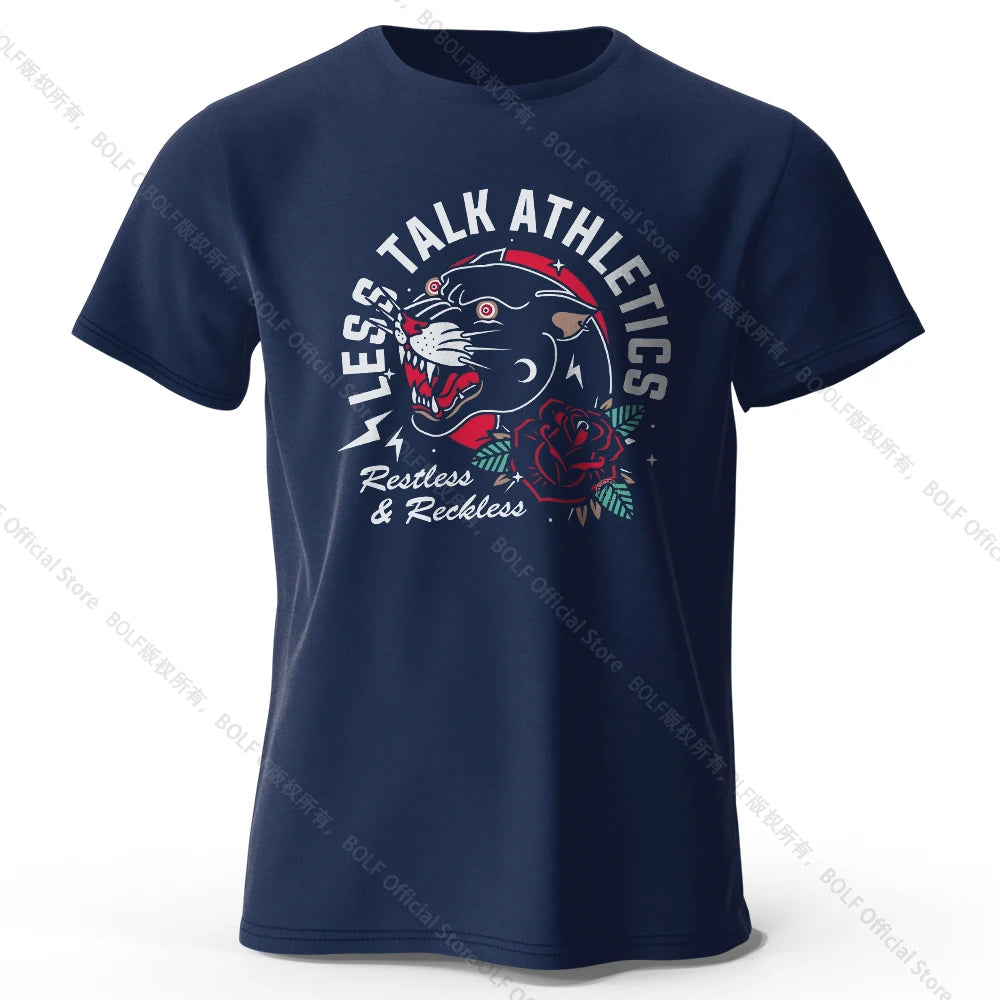 Less Talk Athletics – Oversized Unisex Cotton T-Shirt