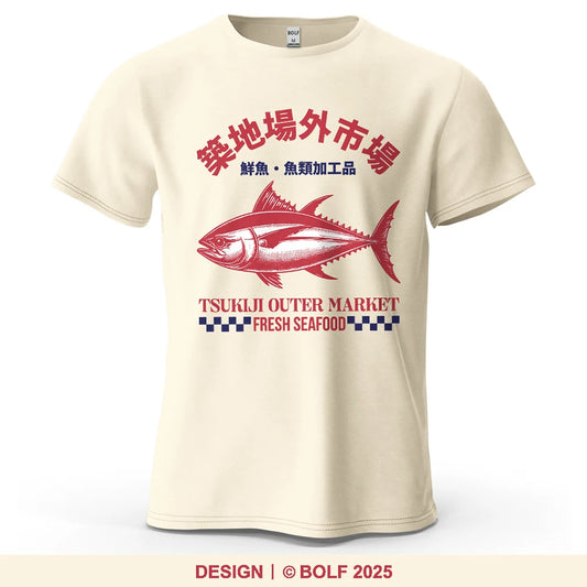 Tsukiji Outer Market – Oversized Unisex Cotton T-Shirt