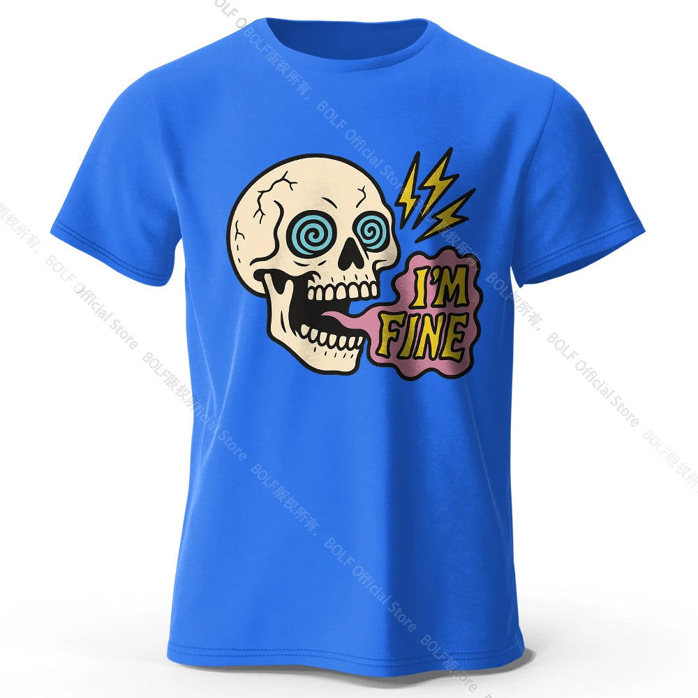 I Am Fine Cotton T-Shirt