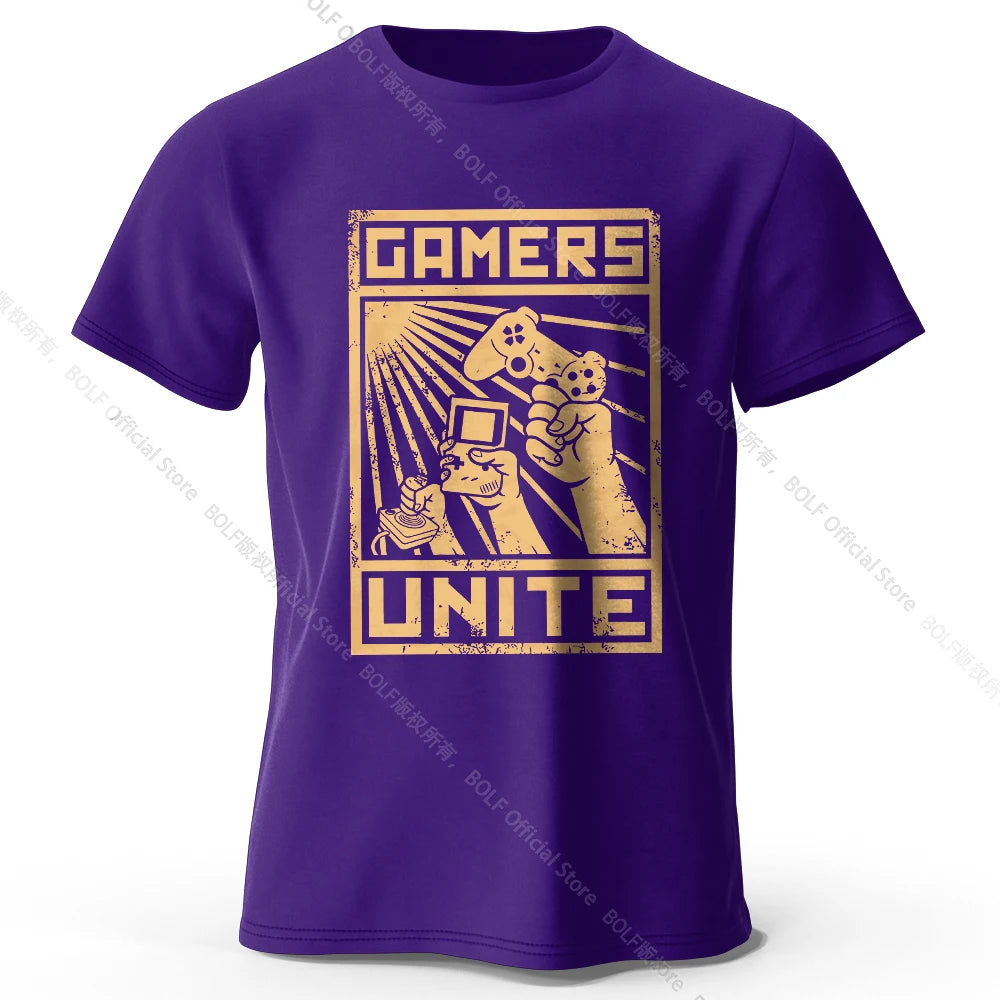 Gamers Unite – Oversized Unisex Cotton T-Shirt