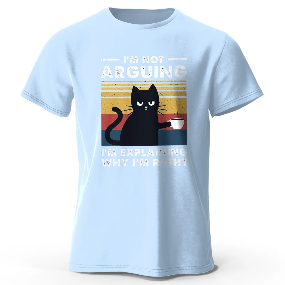 I Am Not Arguing – Oversized Unisex Cotton T-Shirt