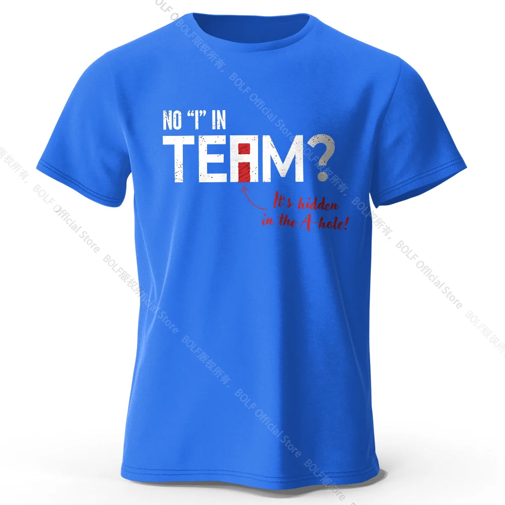 No I in Team – Oversized Unisex Cotton T-Shirt