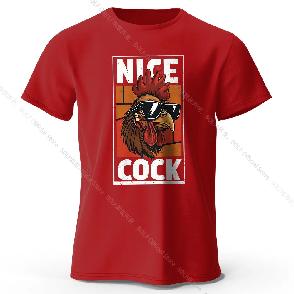 Nice Rooster – Oversized Unisex Cotton T-Shirt