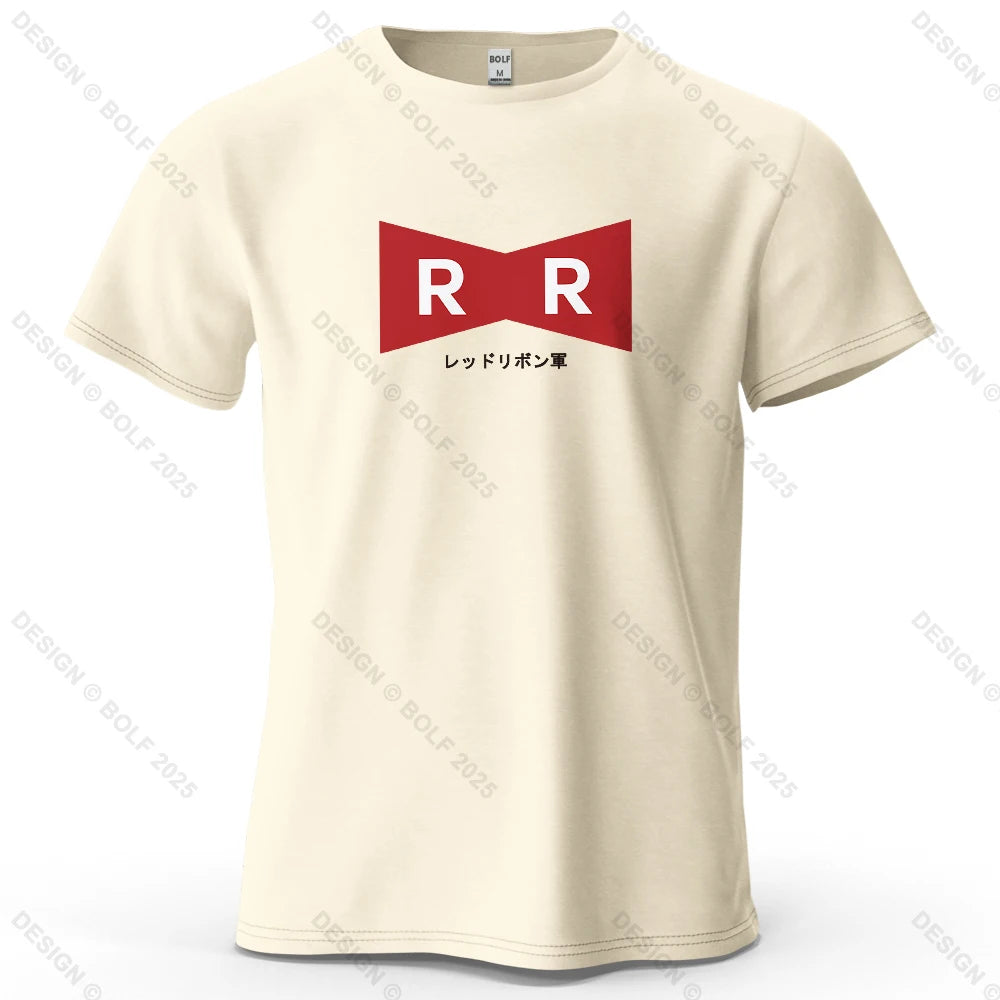 Red Ribbon Army – Oversized Unisex Cotton T-Shirt