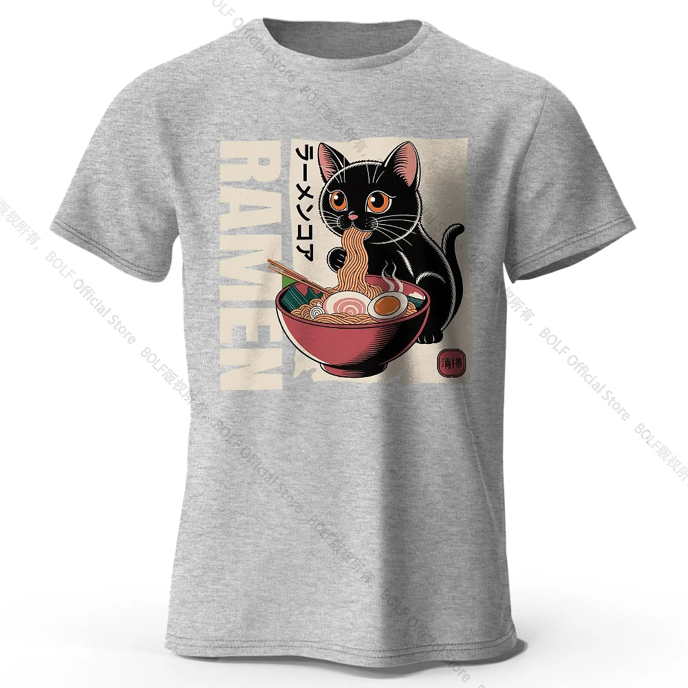 Ramen Print – Oversized Unisex Cotton T-Shirt