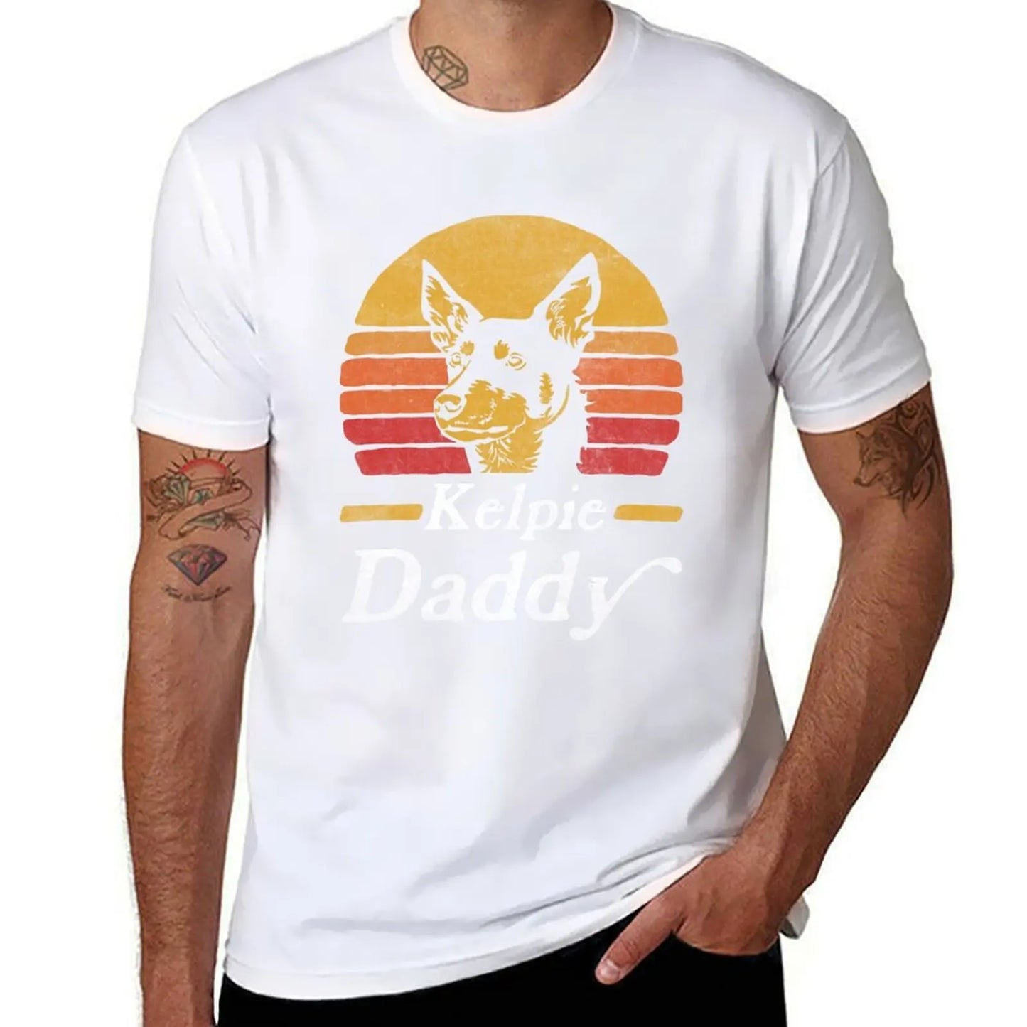 Australia Day Kelpie Daddy T-Shirt - Premium Cotton