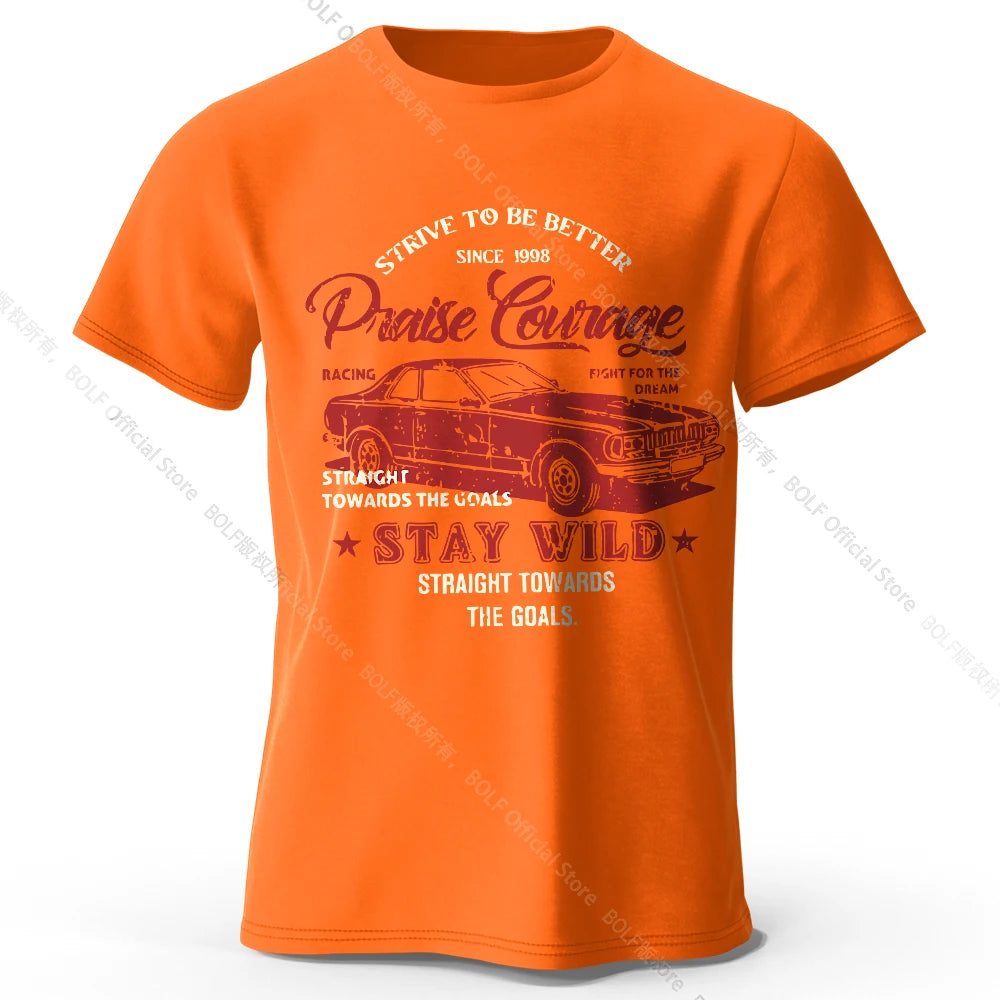 Old Car Print – Oversized Unisex Cotton T-Shirt